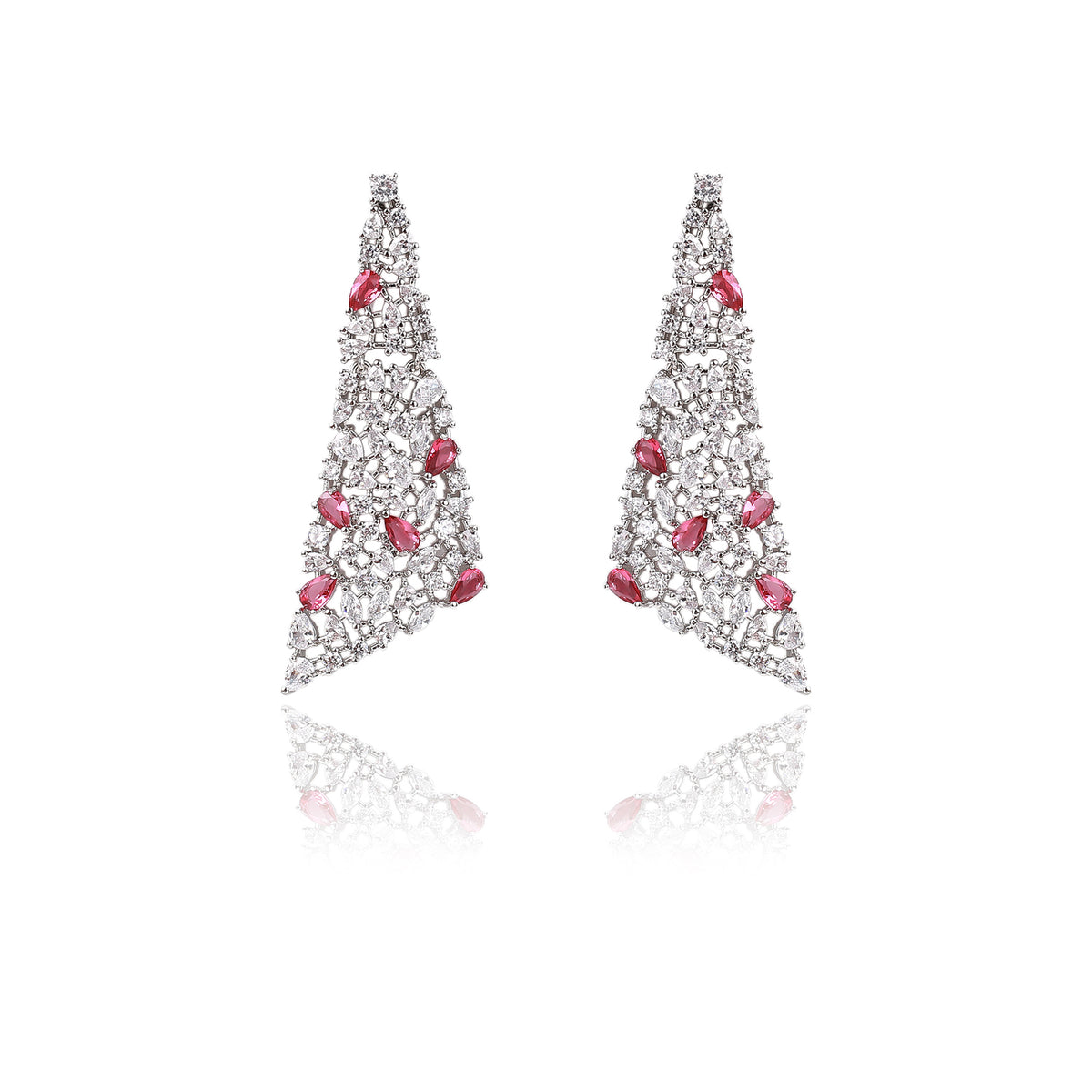 5A Cubic Zirconia Triangle Earring for Wedding Accessories CE10899