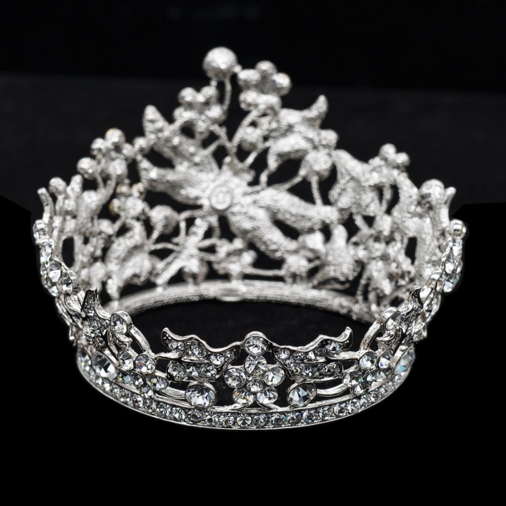Cubic crystals wedding  bridal royal tiara diadem crown SHA8712 - sepbridals