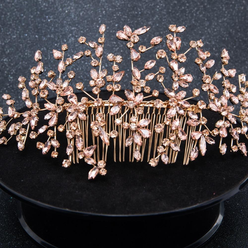 Crystals Rhinestone Big Bridal Wedding Headbands  Hair Combs 0621RG - sepbridals