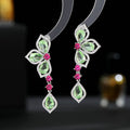 Cubic Zirconia Butterfly Earring For Wedding Prom Dangler Jewelry For Women Lyhr02614