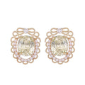 Orecchini di lusso con fiocco in zircone cubico ellisse per ragazza, orecchini da donna in perle all'ingrosso S925 argento ago LYX174