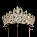 Luxury Bridal Hair Jewelry Crystal Tiaras Crowns Diadem For Women Party Dinner Dress Zircon Headband Wedding Accessories GH0290 - Gold