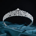 New Cubic Zircon Bridal Crown Tiara Wedding Dress Hair Accessory Wholesale Elegant Bridal Headwear 266114