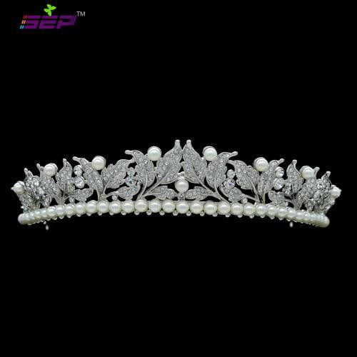 Bridal Flower Tiara Crown Wedding Jewelry Hair Accessories SHA8622 - sepbridals