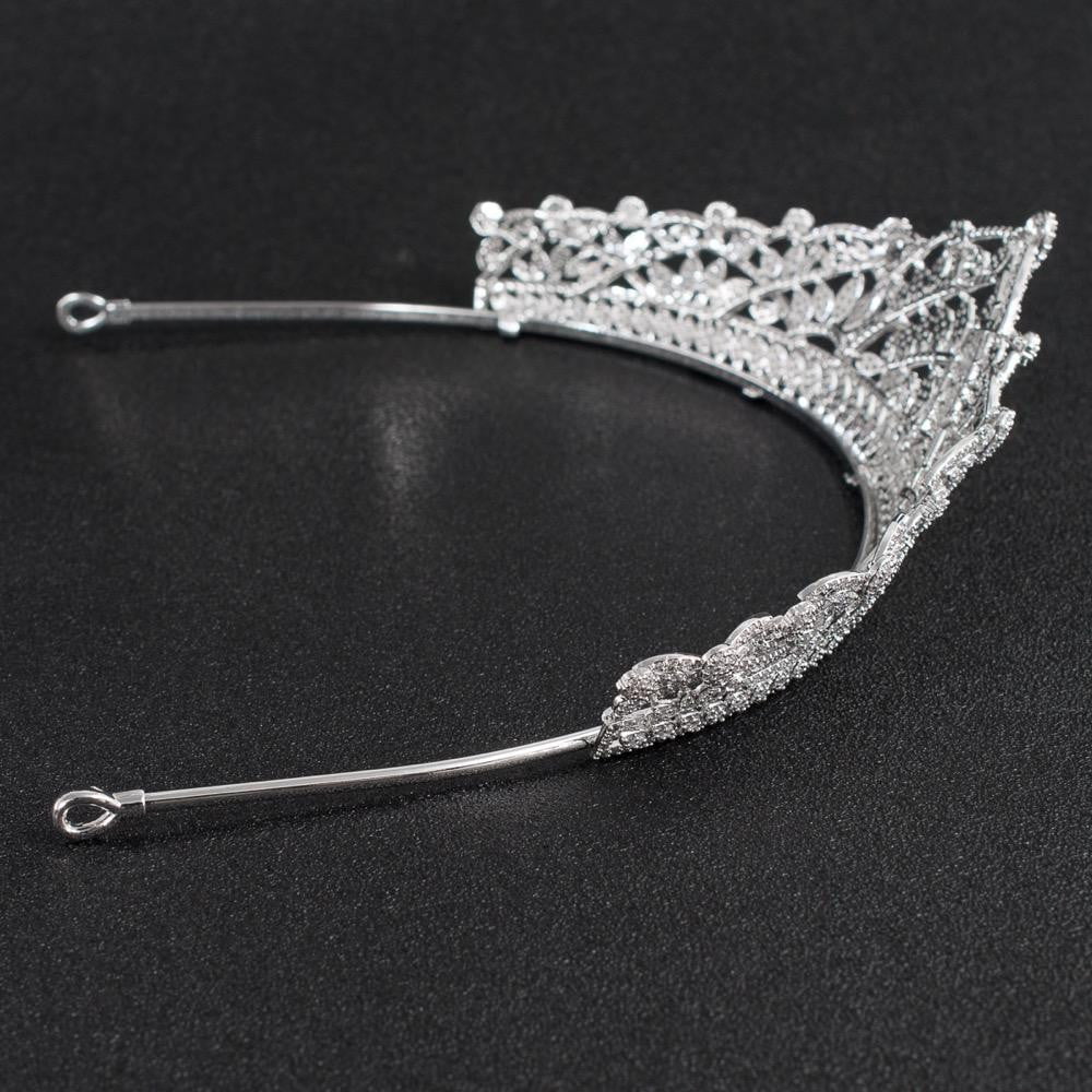 Cubic zirconia wedding bridal tiara diadem hair jewelry CH10211 - sepbridals