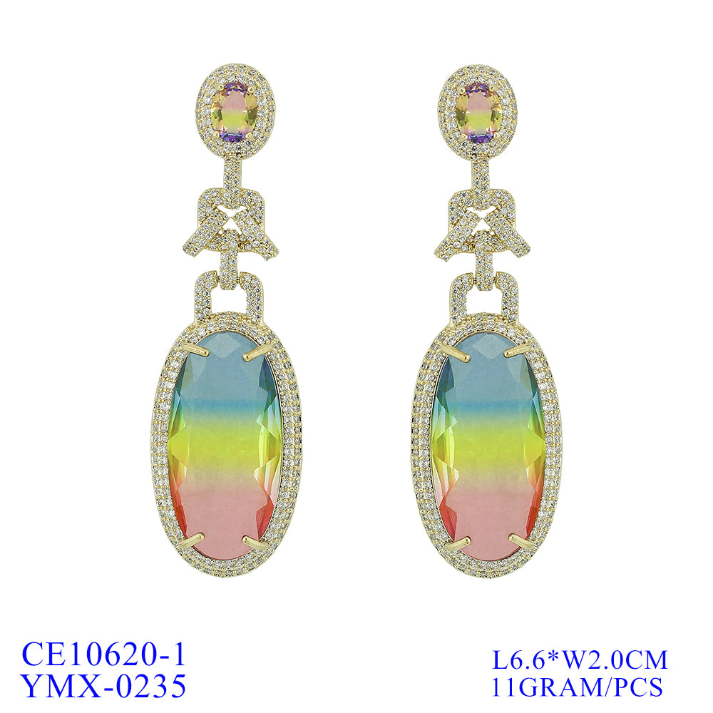 Cubic Zirconia  Earring Women Dangle Earrings  CE10620 - sepbridals