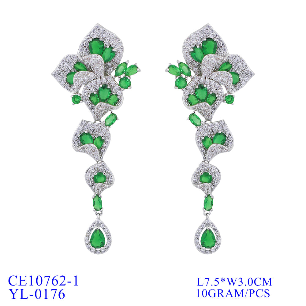 Cubic Zirconia  Earring Women Dangle Earrings CE10762 - sepbridals