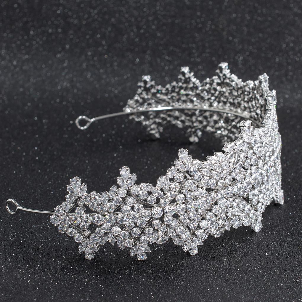 Cubic Zirconia Bridal Wedding Soft Headbands Hairband Hair Accessories CHA10023 - sepbridals