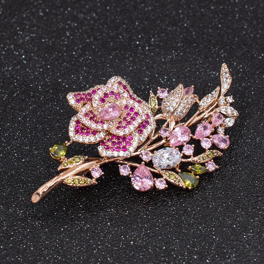 Fashion Pink Crystal Cubic Zirconia Bridal Jewelry  32977218637 - sepbridals