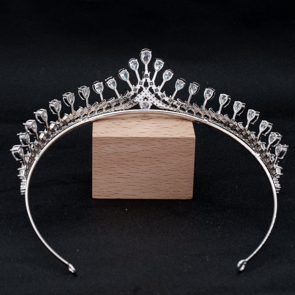 Cubic Zirconia Wedding Bridal Princess Tiara Crown CH10318 - sepbridals