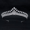 Zirkonia Hochzeit Braut Prinzessin Tiara Krone CH10318