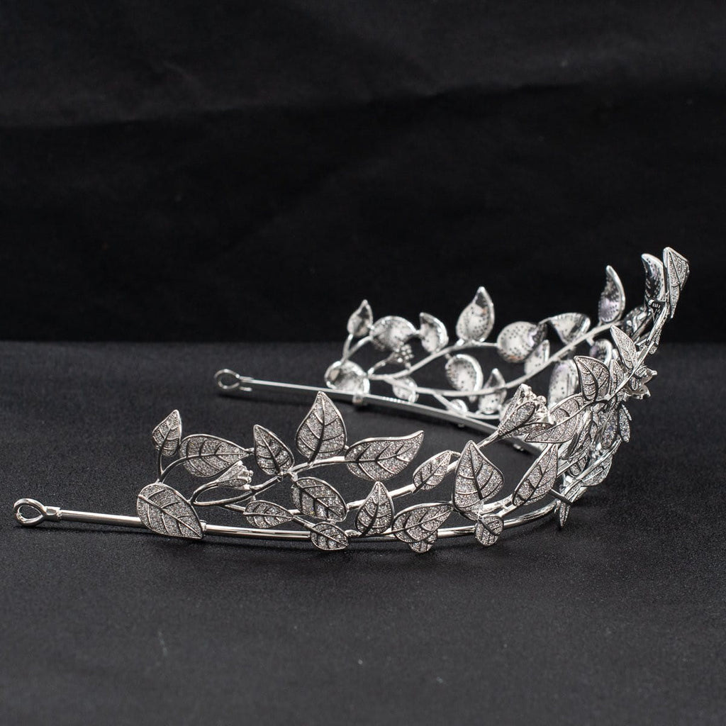 Cubic zircon wedding  bridal royal tiara diadem crown  CH10331 - sepbridals
