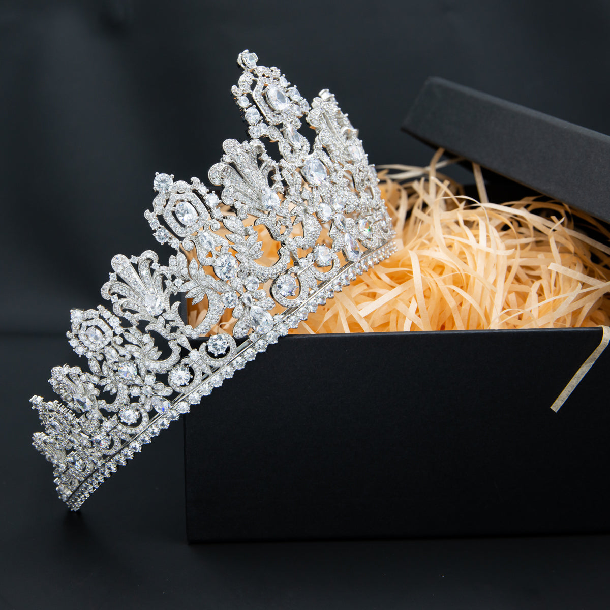 Zirconia Luxembourg Replica Tiara for Wedding,Crystal