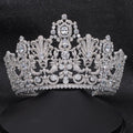 10.5CM Cubic Zirconia Luxembourg Réplique Diadème pour Mariage, Queens Diadèmes HG026