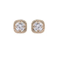 Carré cubique Zircon CZ cristaux boucles d'oreilles fête d'anniversaire cadeau de mariage beaux nouveaux bijoux CE11416