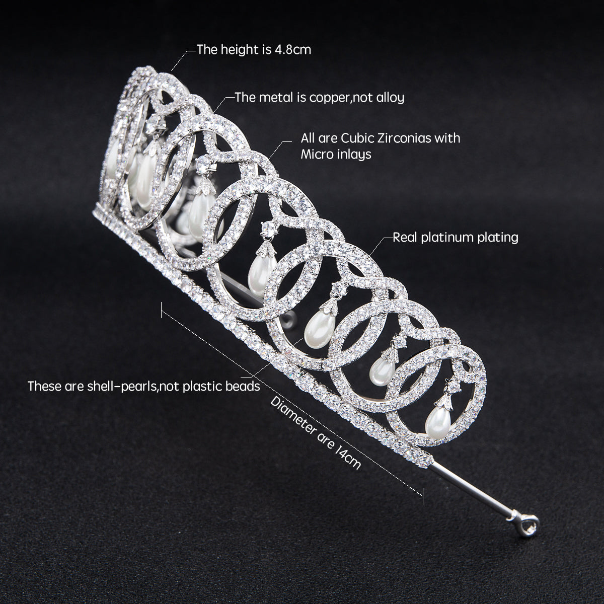 The Grand Duchess Vladimir Tiara,Queen Elizabeth II Tiara,Zirconia