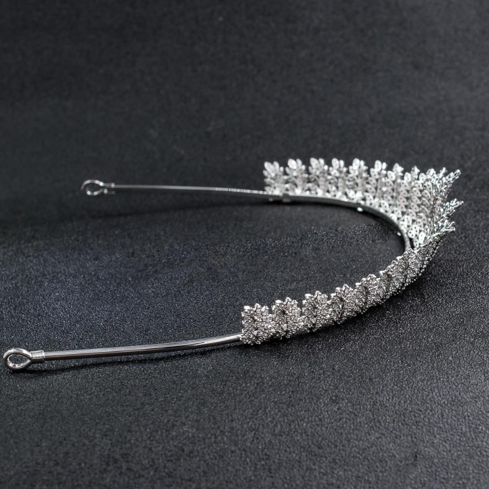 Cubic zirconia wedding bridal tiara diadem hair jewelry CH10146 - sepbridals