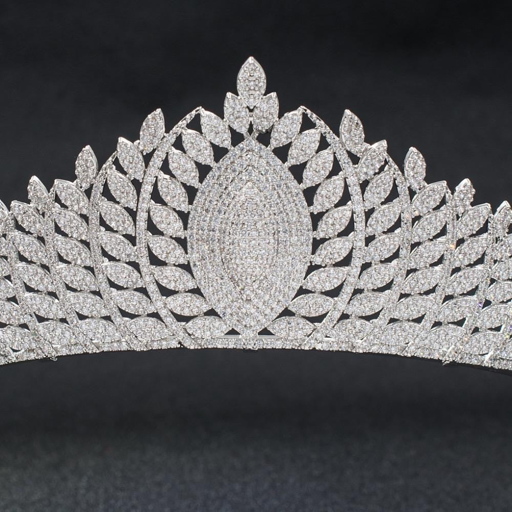 Cubic zirconia wedding bridal tiara diadem hair jewelry S30006 - sepbridals
