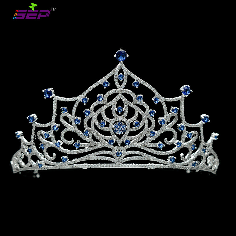 Cubic zircon wedding bridal tiara diadem hair jewelry TR15060 - sepbridals