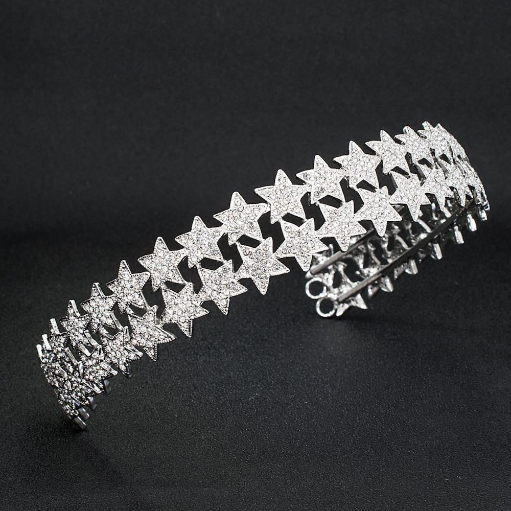 Cubic crystals wedding  bridal royal tiara diadem crown HG0049 - sepbridals