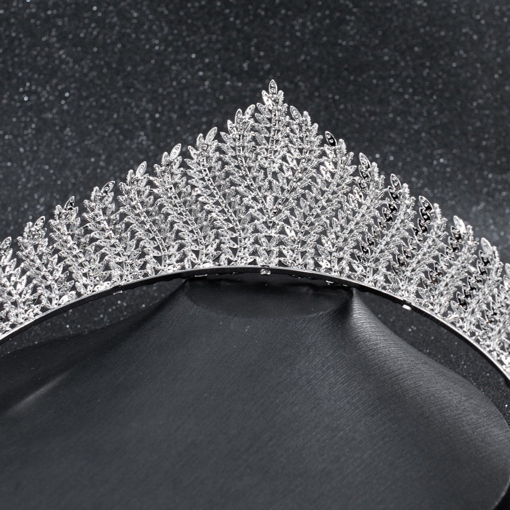 Cubic zircon wedding  bridal royal tiara diadem crown CH10234 - sepbridals