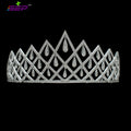 Silver Zirconia Tiara for Wedding, Royal Diadem for Women - TR15117