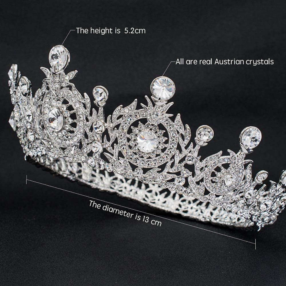 Real Austrian crystals Taira for wedding, bridal royal tiaras diadem SHA8641 - sepbridals