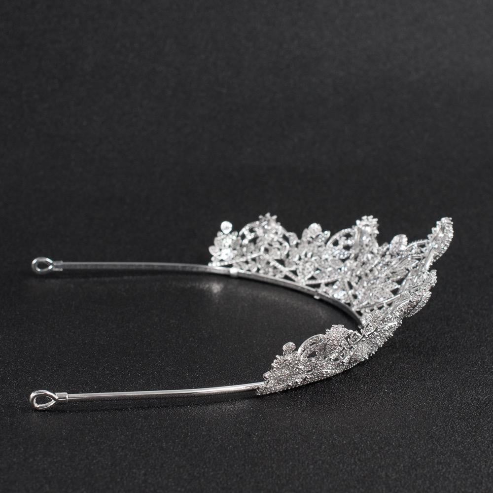 Cubic zirconia wedding bridal tiara diadem hair jewelry CH10124 - sepbridals