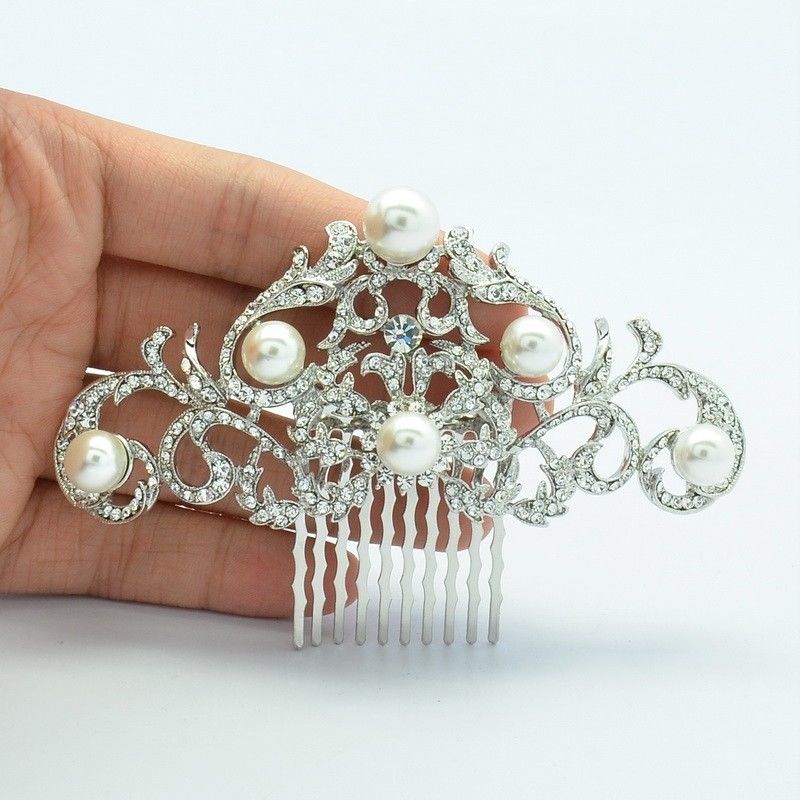 Rhinestone Crystal Wedding Bridal  Hairpins Hair Comb COFA2937 - sepbridals