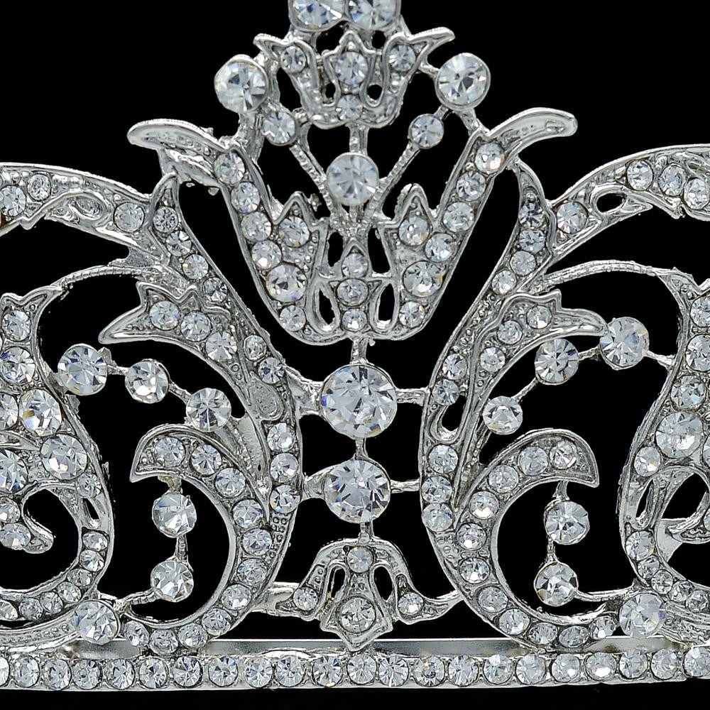 Real Austrian crystals Princess Tiara Diadem for Wedding XBY158 - sepbridals