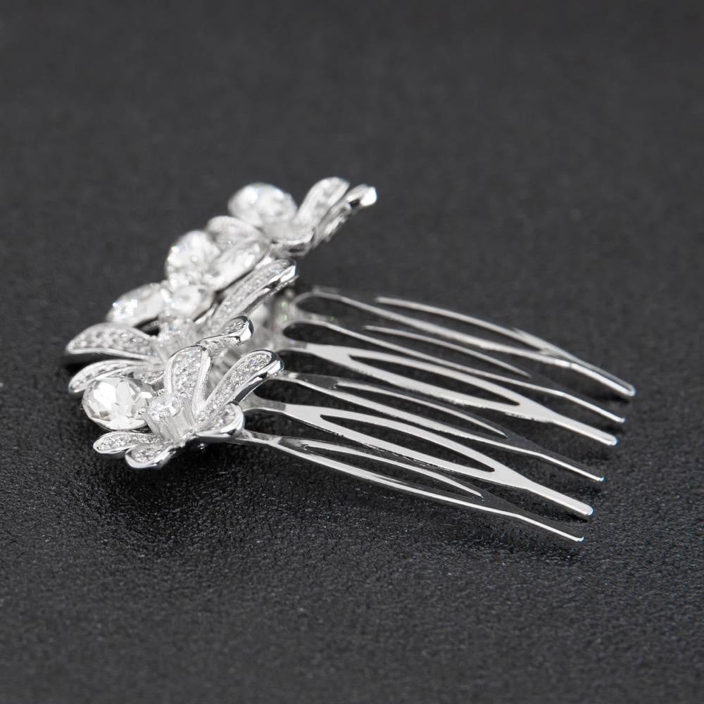 Crystals Cubic Zircon Bridal Wedding Hair Comb  Hair Accessories  TFC289 - sepbridals