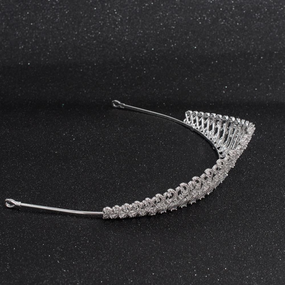 Cubic zirconia wedding bridal tiara diadem hair jewelry CH10172 - sepbridals