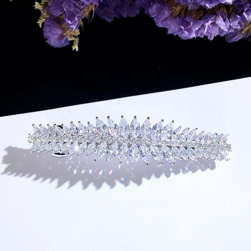 Bridal Water Drop Hair Comb Hair Clip Luxury Zircon Barrette Head Piece Wedding  SS001 - sepbridals
