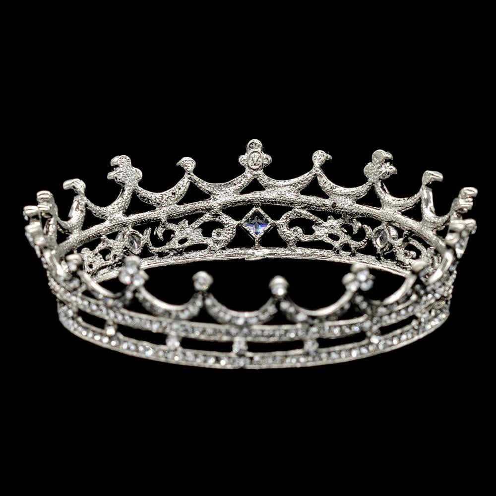 Austrian Rhinestone Crystals Round Flower Little Girl Tiara Crown SHA8577 - sepbridals