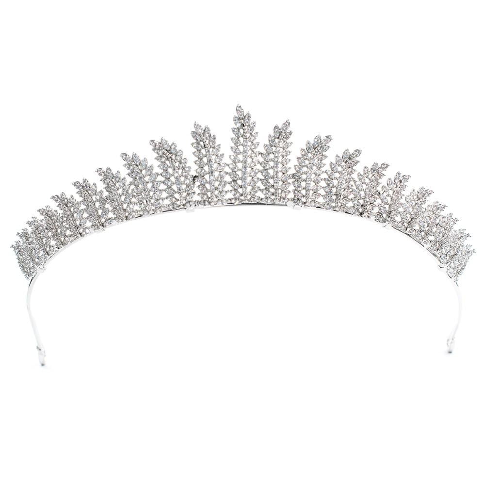 Cubic zirconia wedding bridal tiara diadem hair jewelry CH10146 - sepbridals