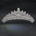 Cubic Zirconia Wedding Tiara | Bridal Hair Accessories for Women CH10130