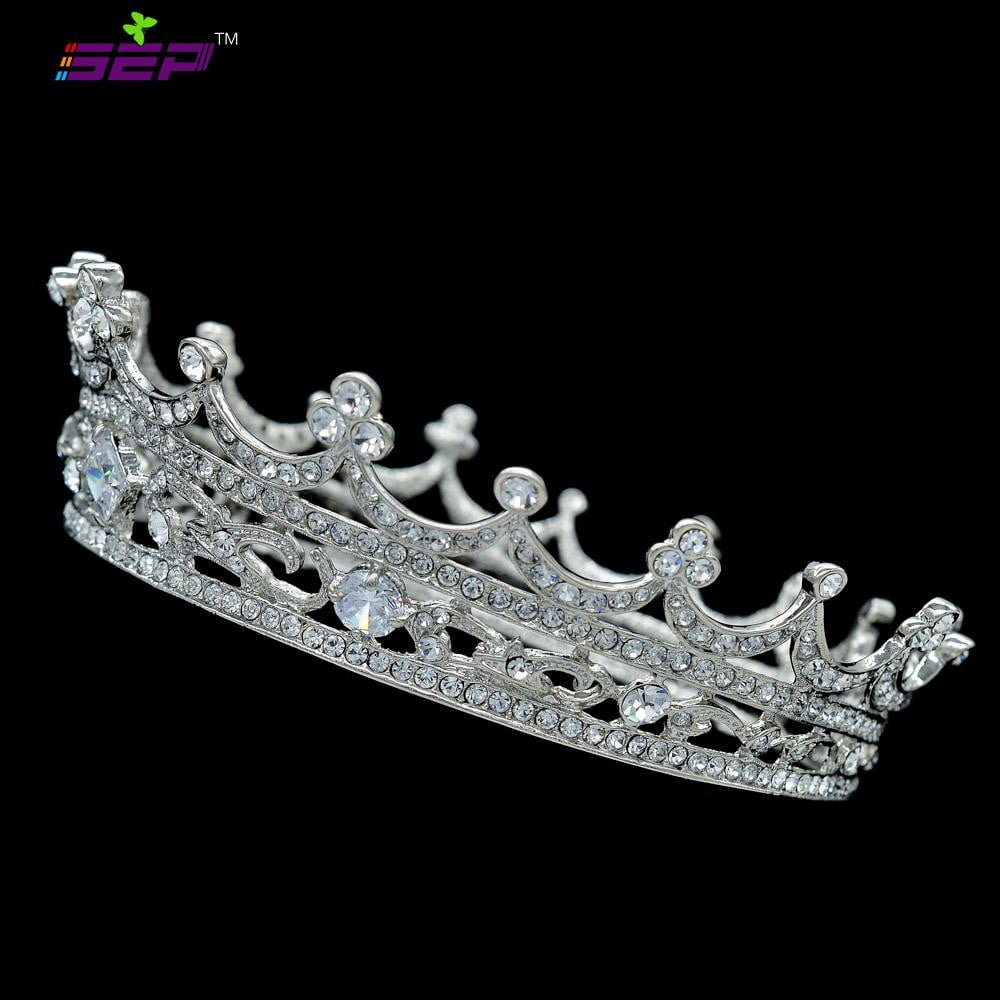 Austrian Rhinestone Crystals Round Flower Little Girl Tiara Crown SHA8577 - sepbridals