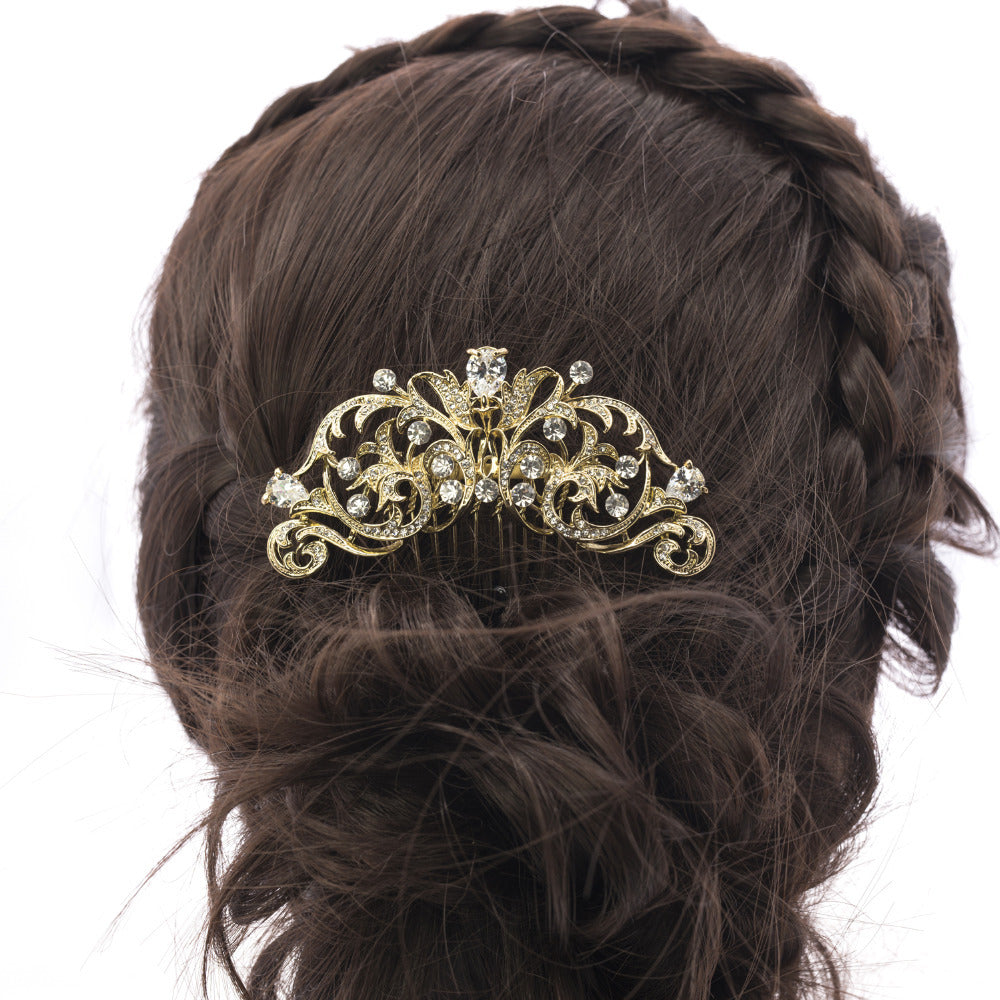 Rhinestone Crystal Drop Zircon Bridal Wedding Hair Side Comb  Wedding Hair CO2253R - sepbridals