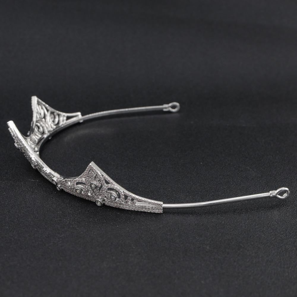 Cubic zirconia wedding bridal tiara diadem hair jewelry CH10191 - sepbridals