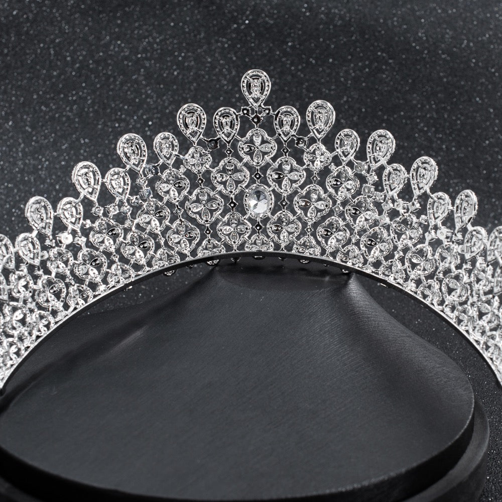 Cubic zircon wedding bridal tiara diadem hair jewelry CH10229 - sepbridals