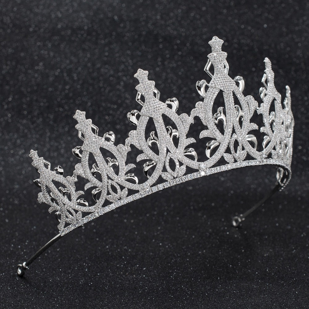 Cubic zircon wedding bridal tiara diadem hair jewelry CH10260 - sepbridals