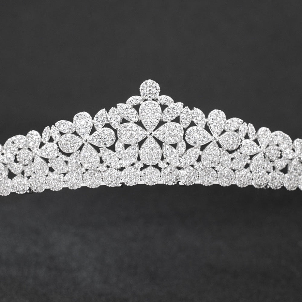 Cubic zircon wedding bridal tiara diadem hair jewelry CH10105 - sepbridals