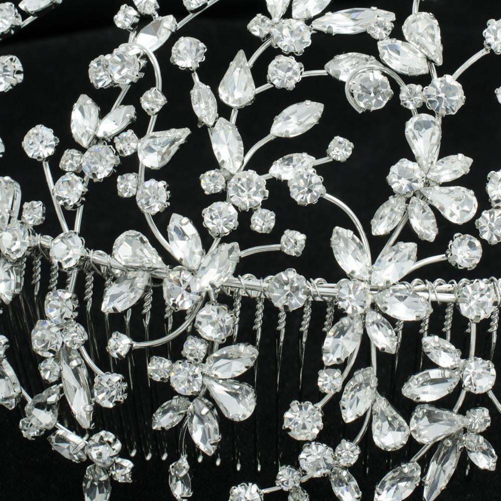 Crystals Rhinestone Big Bridal Wedding Headbands Hair Combs 0621R - sepbridals
