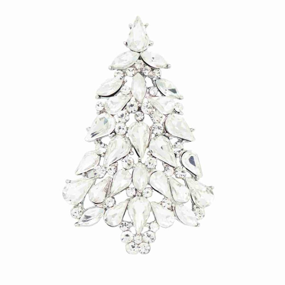 Austrian Crystals Rhinestone Christmas Tree Broach  P5458 - sepbridals