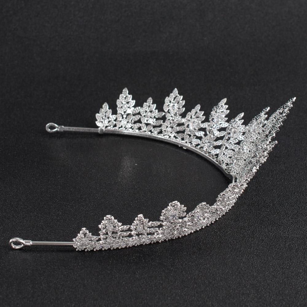 Cubic zirconia wedding  bridal royal tiara diadem hair accessories CH10135 - sepbridals