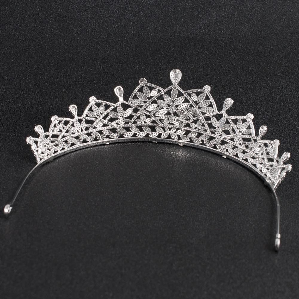 Cubic zirconia wedding bridal tiara diadem hair jewelry CH10129 - sepbridals