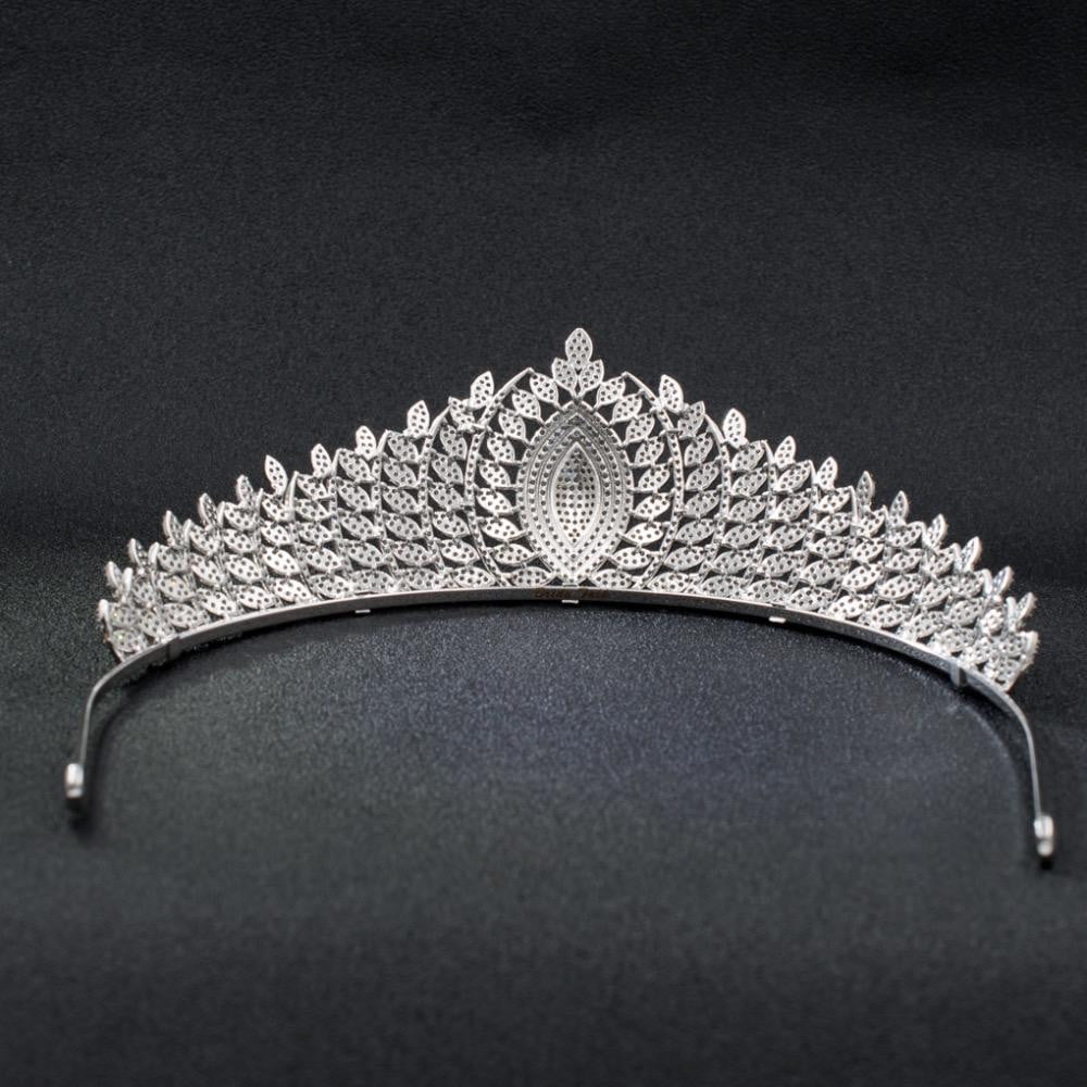 Cubic zirconia wedding bridal tiara diadem hair jewelry S30006 - sepbridals
