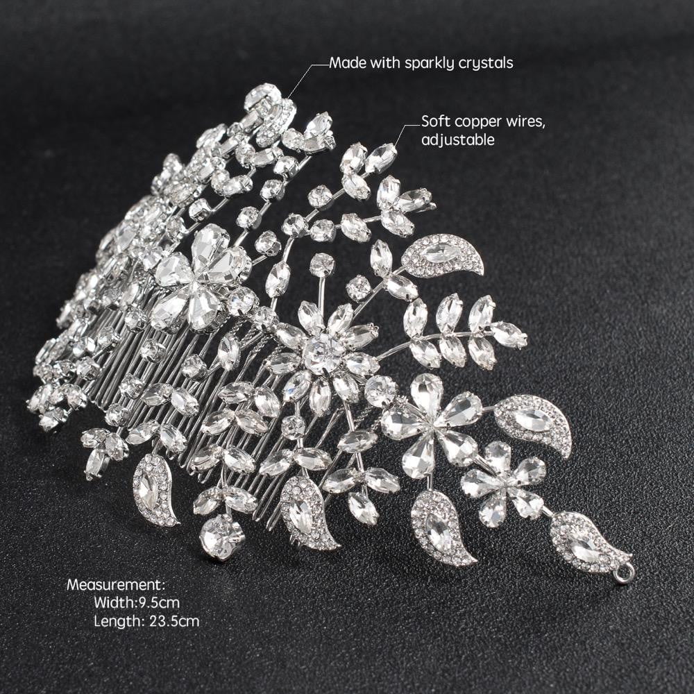 Crystals Rhinestone Big Bridal Wedding Headbands Tiara Hairband Hair Accessories HG085 - sepbridals