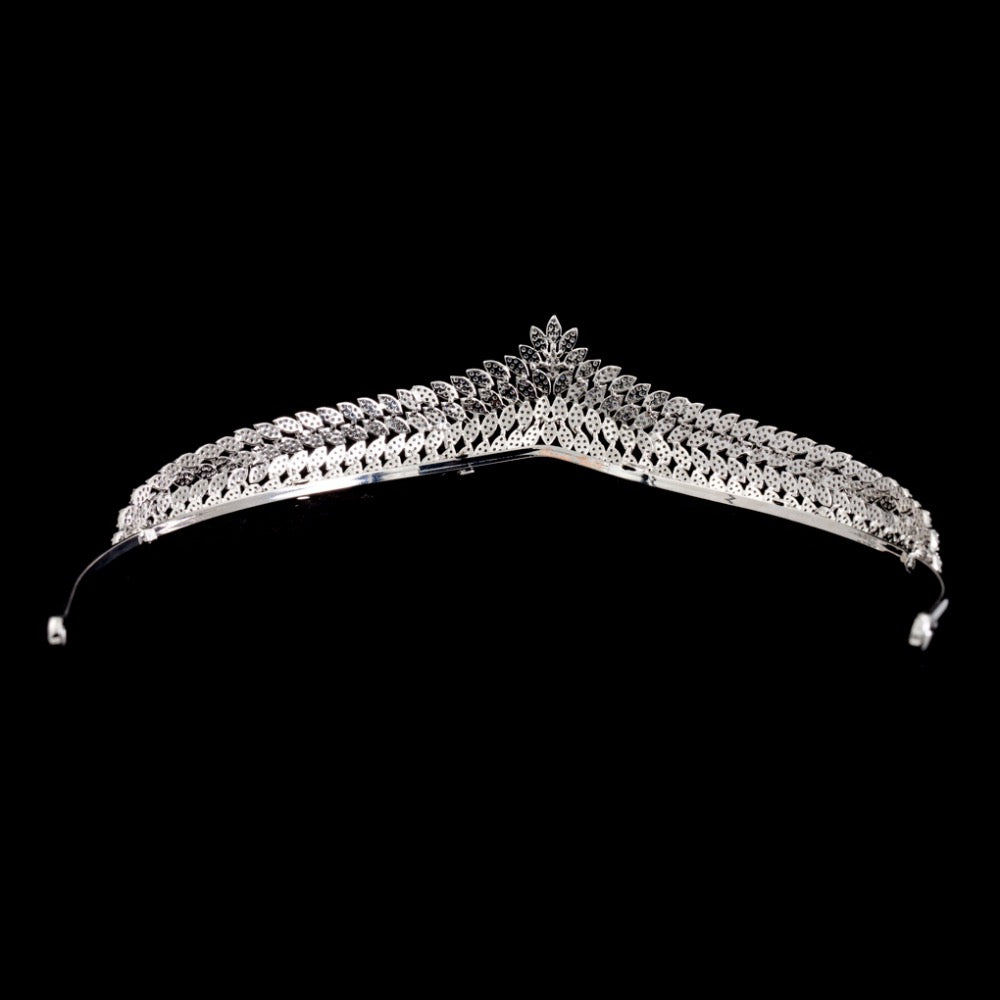 Cubic zircon wedding bridal tiara diadem hair jewelry S16239 - sepbridals