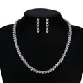 Cubic Zirconia Bride Wedding Necklace Earring Set Top Quality 的副本 - CN10135